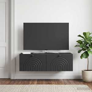 Nástěnná TV skříň Černá 99 x 41 x 30 cm Kompozitní dřevo - obrázek 1