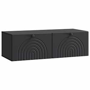 Nástěnná TV skříň Černá 99 x 41 x 30 cm Kompozitní dřevo - obrázek 2