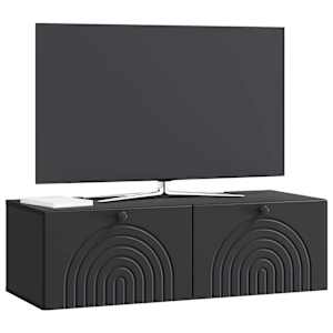 Nástěnná TV skříň Černá 99 x 41 x 30 cm Kompozitní dřevo - obrázek 3