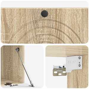 Nástěnná TV skříň Dub sonoma 98 x 41 x 30 cm Kompozitní dřevo - obrázek 9