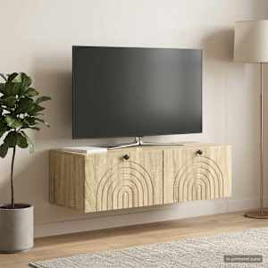 Nástěnná TV skříň Dub sonoma 98 x 41 x 30 cm Kompozitní dřevo - obrázek 1