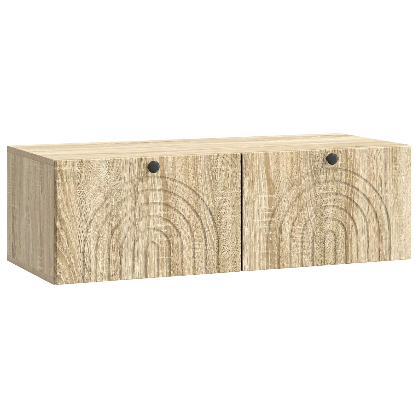 vidaXL Oglindă TV montată pe perete Stejar Sonoma 98 x 41 x 30 cm