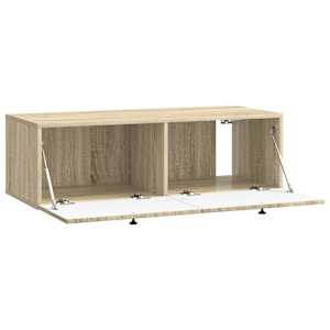 Nástěnná TV skříň Dub sonoma 98 x 41 x 30 cm Kompozitní dřevo - obrázek 5