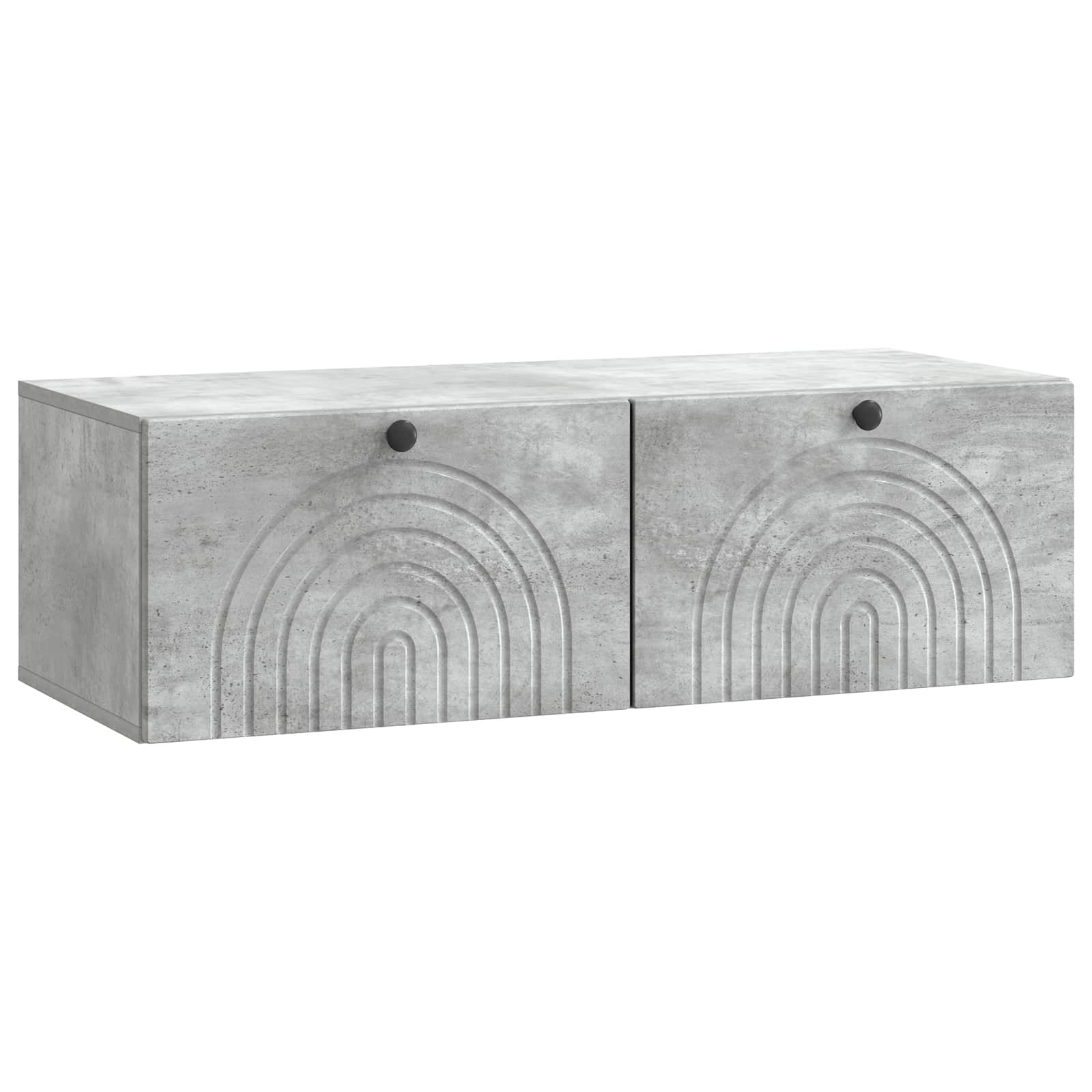 vidaXL Oglindă TV montată pe perete Gri Beton 99 x 41 x 30 cm
