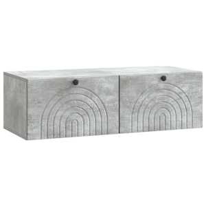 Nástěnná TV skříň Nástěnný Betonově šedá 99 x 41 x 30 cm - obrázek 2