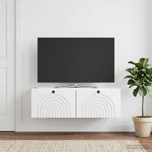 Nástěnná TV skříň Bílá s vysokým leskem 98 x 41 x 30 cm - obrázek 1