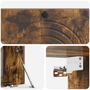 Nástěnná TV skříň Kouřový dub 99 x 41 x 30 cm Kompozitní dřevo - obrázek 9