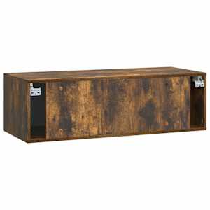 Nástěnná TV skříň Kouřový dub 99 x 41 x 30 cm Kompozitní dřevo - obrázek 8