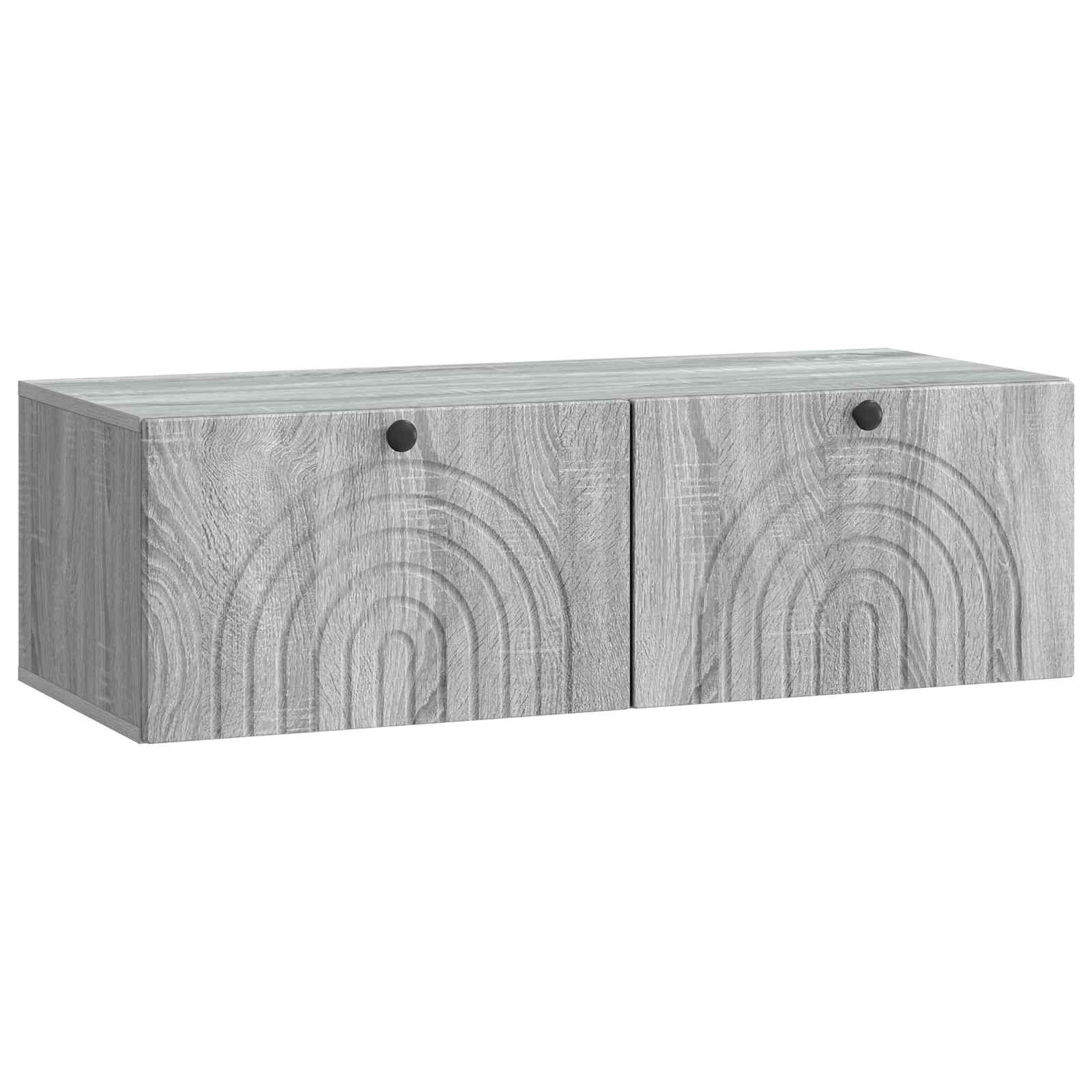 Seinälle asennettava TV-kaappi Harmaa sonoma 99 x 41 x 30 cm