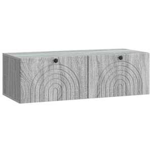 Nástěnná TV skříň Šedá sonoma 99 x 41 x 30 cm Kompozitní dřevo - obrázek 2