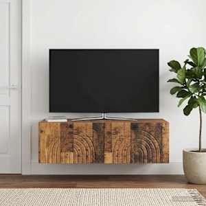 Nástěnná TV skříň Staré dřevo 99 x 41 x 30 cm Kompozitní dřevo - obrázek 4