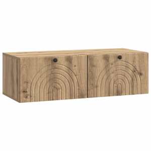 Nástěnná TV skříň 99 x 41 x 30 cm Dub artisan Kompozitní dřevo - obrázek 2