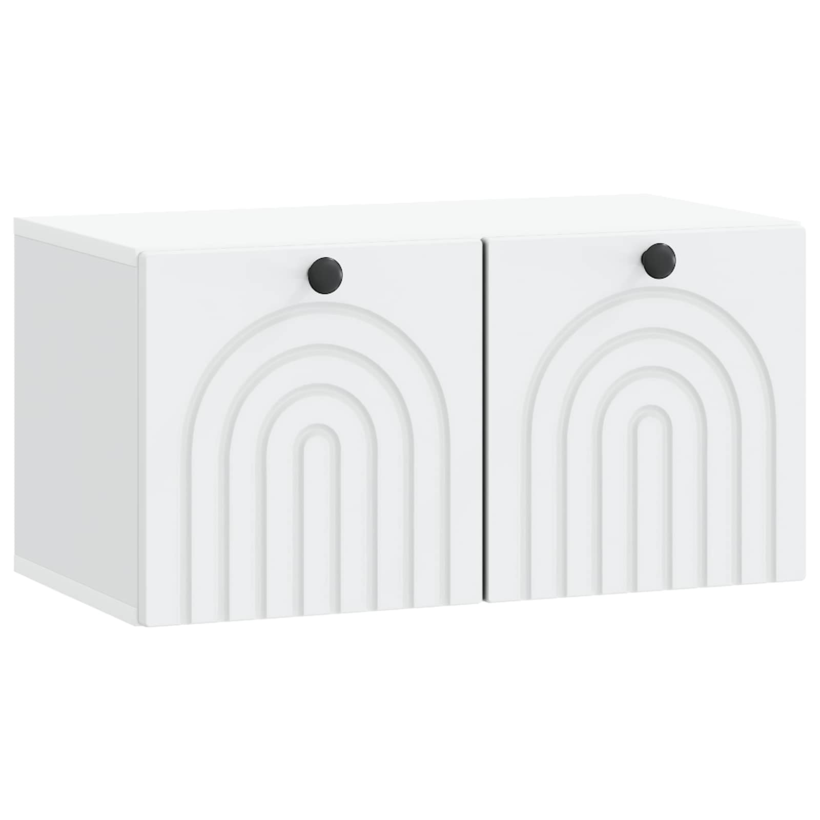 vidaXL Oglindă TV montată pe perete Pe perete Alb 59,5 x 31 x 30 cm