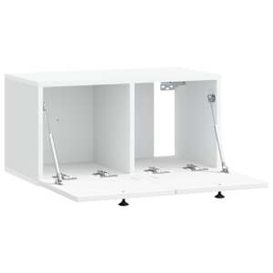 Nástěnná TV skříň Bílá 59,5 x 31 x 30 cm Kompozitní dřevo - obrázek 3