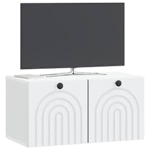 Nástěnná TV skříň Bílá 59,5 x 31 x 30 cm Kompozitní dřevo - obrázek 2