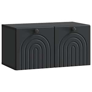 Nástěnná TV skříň Černá 59,5 x 31 x 30 cm Kompozitní dřevo - obrázek 1