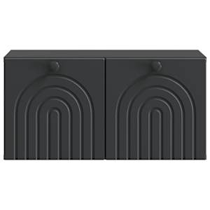Nástěnná TV skříň Černá 59,5 x 31 x 30 cm Kompozitní dřevo - obrázek 4