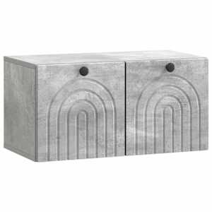 Nástěnná TV skříň Nástěnný Betonově šedá 59,5 x 31 x 30 cm - obrázek 1