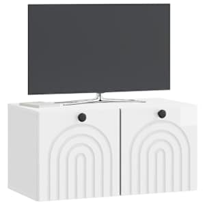 Nástěnná TV skříň Bílá s vysokým leskem 59,5 x 31 x 30 cm - obrázek 2