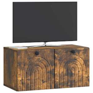 Nástěnná TV skříň Nástěnný Kouřový dub 59,5 x 31 x 30 cm - obrázek 3