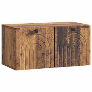 Nástěnná TV skříň Nástěnný Staré dřevo 59,5 x 31 x 30 cm - obrázek 2