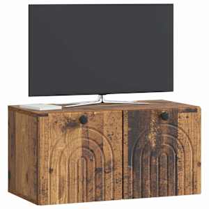 Nástěnná TV skříň Nástěnný Staré dřevo 59,5 x 31 x 30 cm - obrázek 3