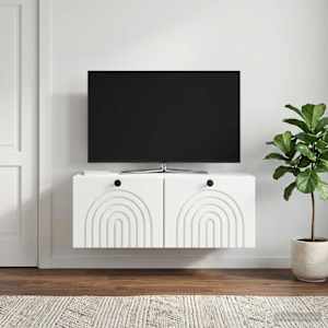 Nástěnná TV skříň Bílá 78,5 x 31 x 30 cm Kompozitní dřevo - obrázek 4