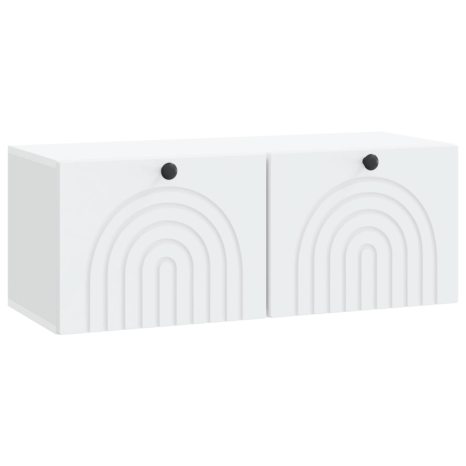 vidaXL Oglindă TV montată pe perete Pe perete Alb 78,5 x 31 x 30 cm