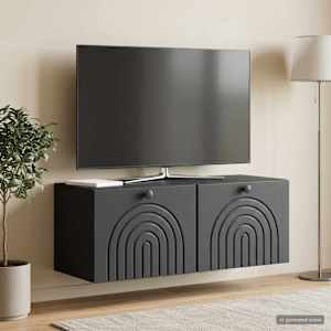 Nástěnná TV skříň Černá 78,5 x 31 x 30 cm Kompozitní dřevo - obrázek 1