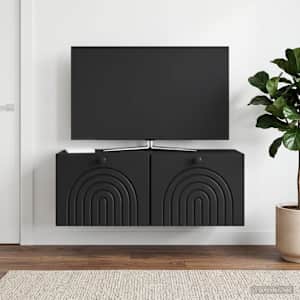 Nástěnná TV skříň Černá 78,5 x 31 x 30 cm Kompozitní dřevo - obrázek 4