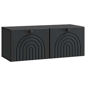 Nástěnná TV skříň Černá 78,5 x 31 x 30 cm Kompozitní dřevo - obrázek 2