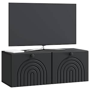 Nástěnná TV skříň Černá 78,5 x 31 x 30 cm Kompozitní dřevo - obrázek 3