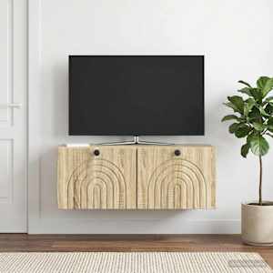 Nástěnná TV skříň Dub sonoma 78,5 x 31 x 30 cm Kompozitní dřevo - obrázek 1