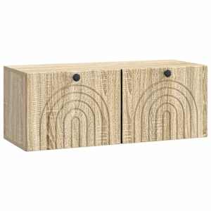 Nástěnná TV skříň Dub sonoma 78,5 x 31 x 30 cm Kompozitní dřevo - obrázek 2