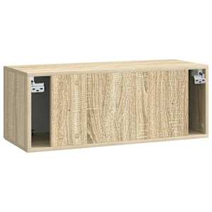 Nástěnná TV skříň Dub sonoma 78,5 x 31 x 30 cm Kompozitní dřevo - obrázek 8