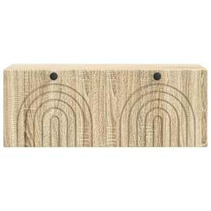 Nástěnná TV skříň Dub sonoma 78,5 x 31 x 30 cm Kompozitní dřevo - obrázek 6