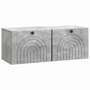 Nástěnná TV skříň Nástěnný Betonově šedá 78,5 x 31 x 30 cm - obrázek 2