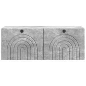 Nástěnná TV skříň Nástěnný Betonově šedá 78,5 x 31 x 30 cm - obrázek 6