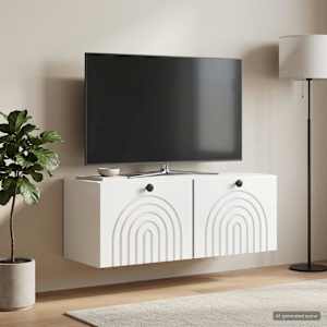 Nástěnná TV skříň Bílá s vysokým leskem 78,5 x 31 x 30 cm - obrázek 1
