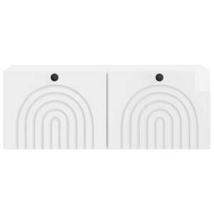 Nástěnná TV skříň Bílá s vysokým leskem 78,5 x 31 x 30 cm - obrázek 6