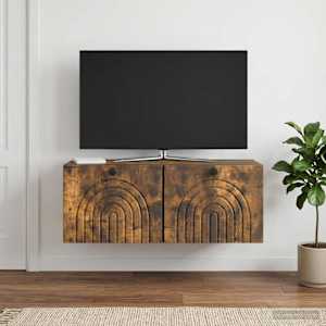 Nástěnná TV skříň Nástěnný Kouřový dub 78,5 x 31 x 30 cm - obrázek 1
