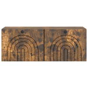 Nástěnná TV skříň Nástěnný Kouřový dub 78,5 x 31 x 30 cm - obrázek 6