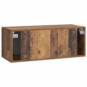 Nástěnná TV skříň Nástěnný Staré dřevo 78,5 x 31 x 30 cm - obrázek 8