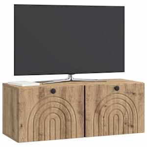 Nástěnná TV skříň 78,5 x 31 x 30 cm Dub artisan - obrázek 3