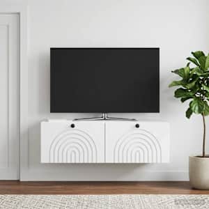 Nástěnná TV skříň Bílá 98 x 31 x 30 cm Kompozitní dřevo - obrázek 4