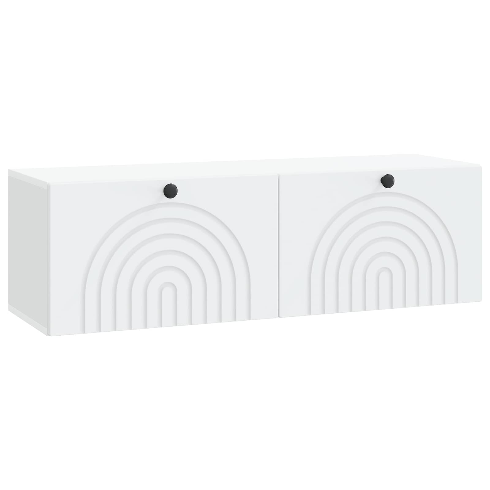 vidaXL Oglindă TV montată pe perete Alb 98 x 31 x 30 cm Lemn prelucrat