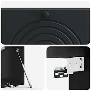 Nástěnná TV skříň Černá 98 x 31 x 30 cm Kompozitní dřevo - obrázek 9