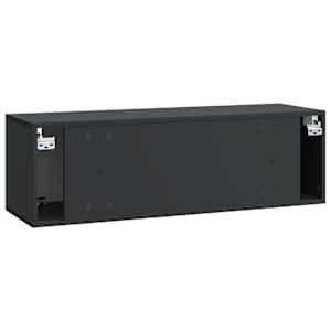 Nástěnná TV skříň Černá 98 x 31 x 30 cm Kompozitní dřevo - obrázek 8