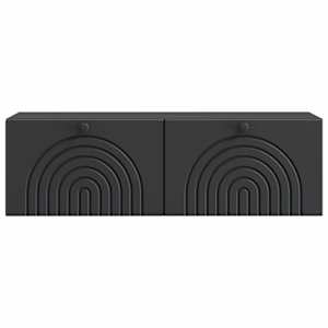 Nástěnná TV skříň Černá 98 x 31 x 30 cm Kompozitní dřevo - obrázek 6