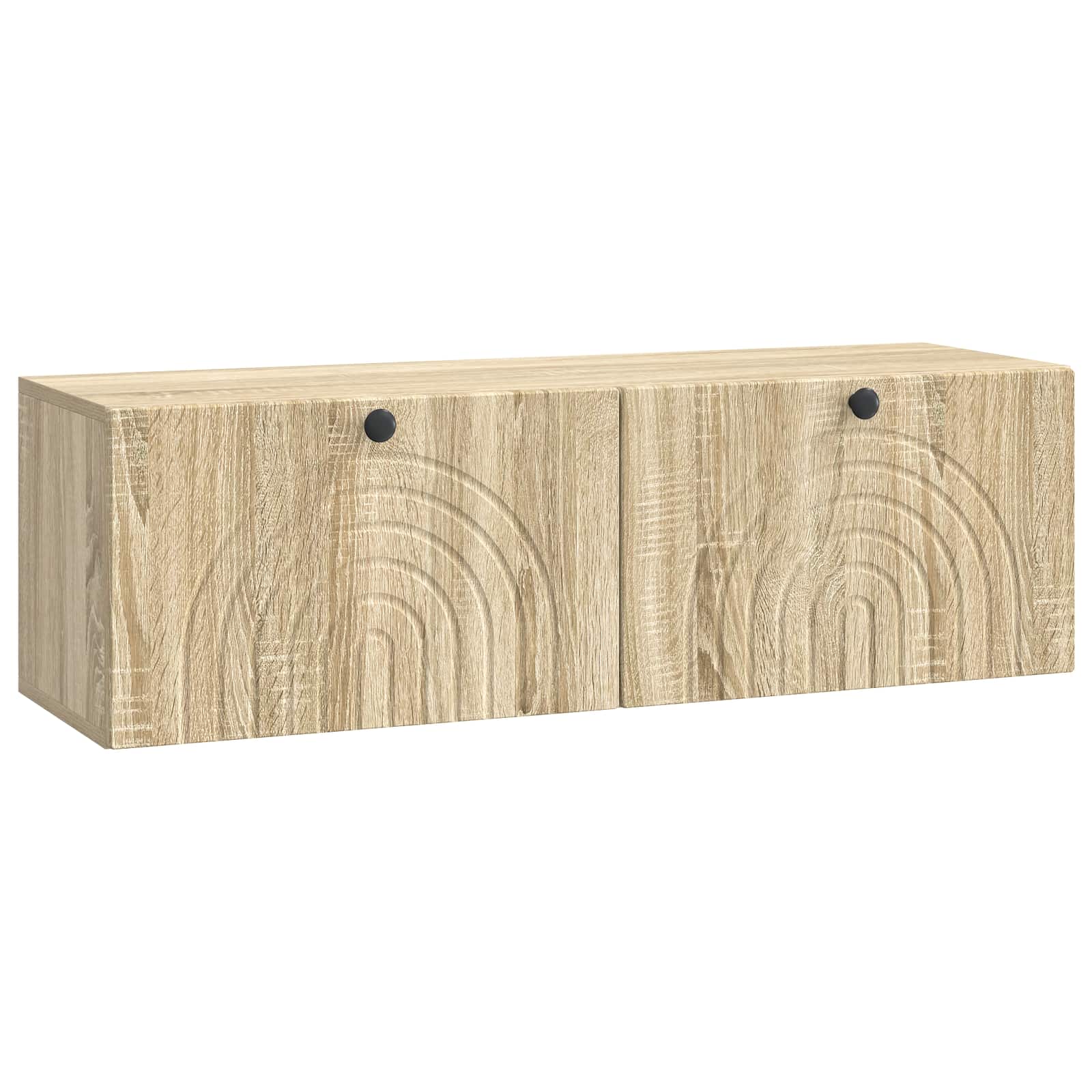 vidaXL Oglindă TV montată pe perete Stejar Sonoma 98 x 31 x 30 cm